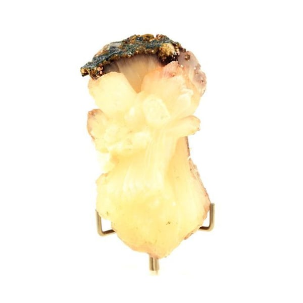 Sten og mineraler. Stilbit + Apophyllit. 340,90 øre. Jalgaon, Maharashtra, Indien.