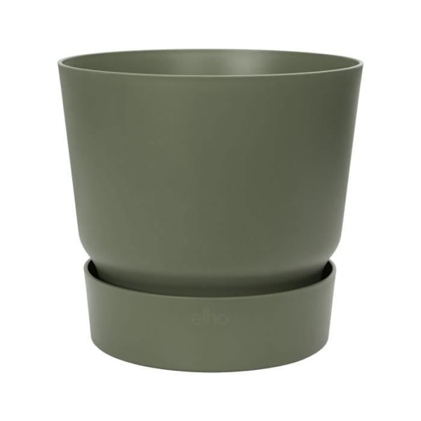 ELHO Greenville 30 rund blomsterpotte - Udenfor - Ø 29,5 x H 27,8 cm - Bladgrøn lövgrön