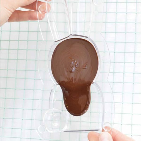 3D Rabbit -suklaamuotti Transparent