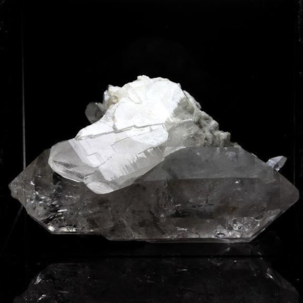 Kvartsi + Albiitti - ABIJOUX - 816,2 ct - Plan du Lac, Oisans, Savoie, Ranska