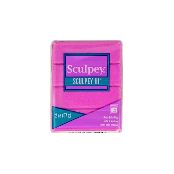 Sculpey polymerlera 57 g - lila glitter Lila
