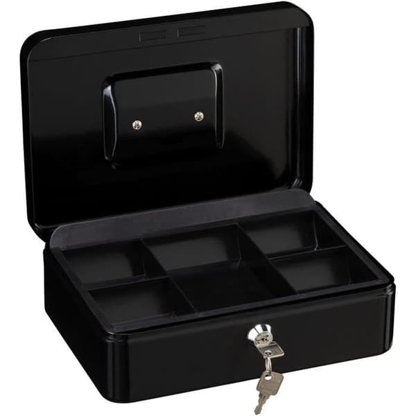 Møntkasse - BURG WACHTER - Money 5025 Sort - Sort stål - Nøgleåbning - Elegant Sort