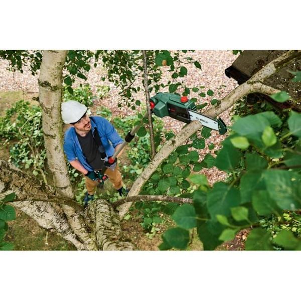 Bosch akku stangbeskærer - UniversalChainPole 18 (Leveres uden batteri eller oplader 18V-2,5Ah, 18V system, snit: 15cm) Grönt, svart och vitt