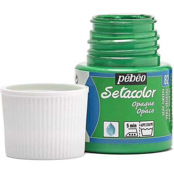 Tygfärg - PéBéo - Sétacolor opak - Växtgrön - 45 ml - Akrylfärg Grön