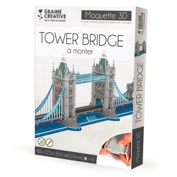 DIY malli Tower Bridge Blå