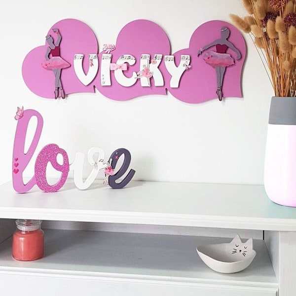 Iso kirjain H MDF-puusta koristeluun - 8 cm kastanj