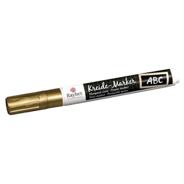 Nestemäinen liituhuopa - tussi - Kiiltävä kulta - 2-6 mm kärki - Pyyhimätön - Läpinäkymätön Glänsande guld