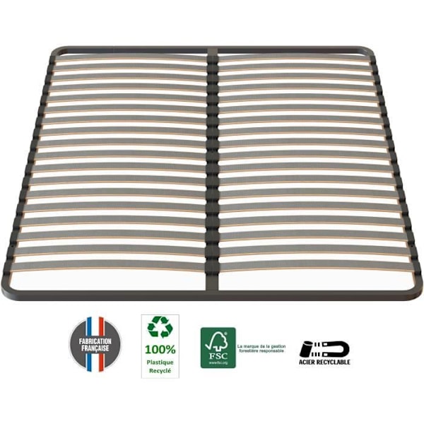 SEDAC Sängynpohja 160x200-18 säleet 53mm - antrasiitti Antracit