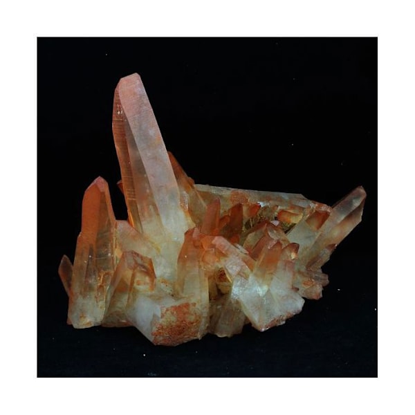 Sten og mineraler. Hæmatoid kvarts. 2922,0 øre. Tinejdad, Draa-Tafilalet, Marokko.