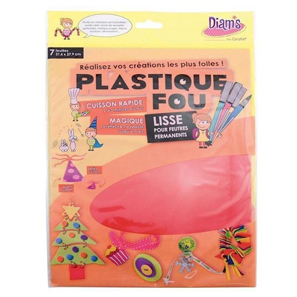 Plastique Fou Färgutbud 7 ark Flerfärgad