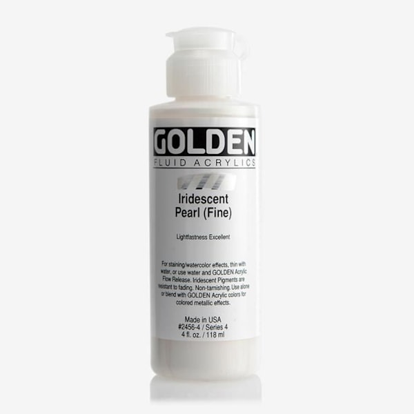 Golden : Høj Flow : Akryl Farve : 119ml : Iridescent Pearl (Fint) : S4