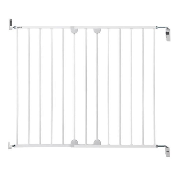 SAFETY 1ST Wall-fix utdragbar skyddsgrind, bredd från 62 till 102 cm, från 6 till 24 månader, vit metall, väggmontering 2 Vit
