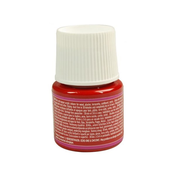 Akrylfärg - Pébéo - Dekor - 45 ml - Sammet Röd - Glänsande Röd sammet