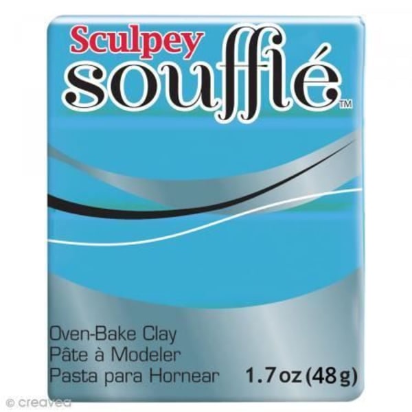 Sculpey Soufflé Blue Robin's Egg Polymer Modeling Clay nr 6652 - 48 g Blå Robins ägg
