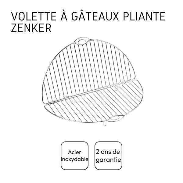 Kakkualusta - Zenker - 42475 - Taivutettava - Ruostumaton teräs - 32 cm Rustfrit stål