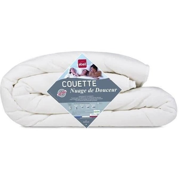 ABEIL Let dyne NUAGE de DOUCEUR 200x200 cm hvid Vit