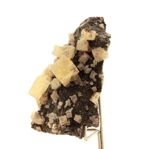 Sten og mineraler. Fluorit. 320,30 øre. Thorigné-Beausoleil, Deux Sèvres, Frankrig.