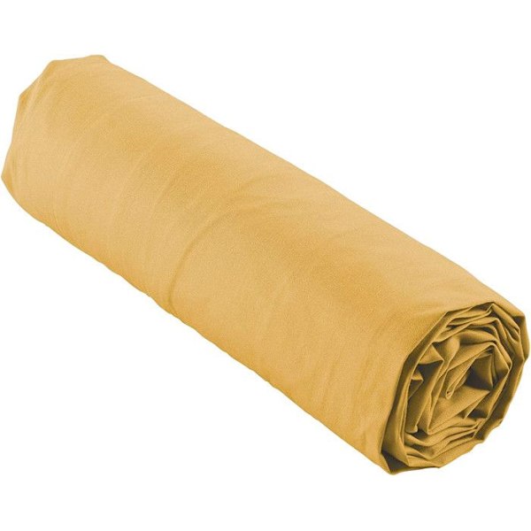 Drap Housse - Bonnet 30 Cm - Percale av Bomull - 90x190cm - Gul - 78 Trådar/cm² Antracit