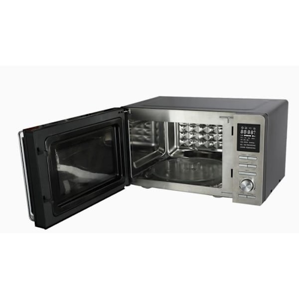 Kombinerad mikrovågsugn - CONTINENTAL EDISON - CEMO25SG13S3 - Silver - 25 L - Spegeldörr - 1400 W - Grill 1200 W - Konvektion 1200 W