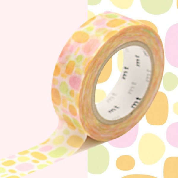 Maalausteippi pyöreitä oransseja katukiviä - 1,5 cm x 7 m Orange