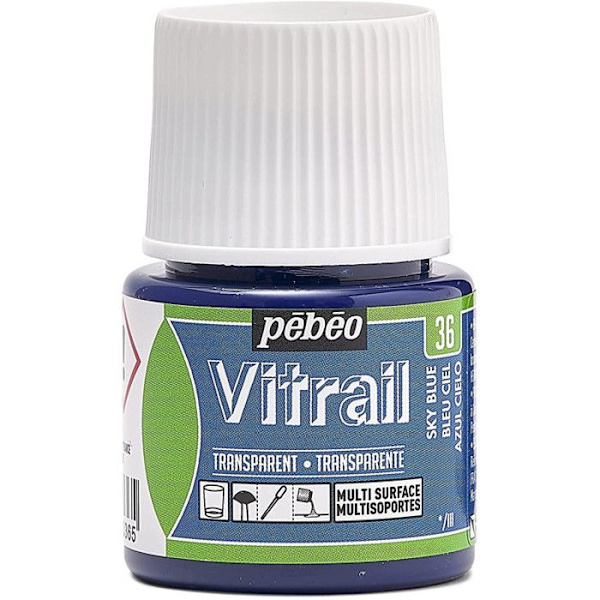 Maleri Vitrail - Begyndelsessæt - 6 bøtter - 20ml