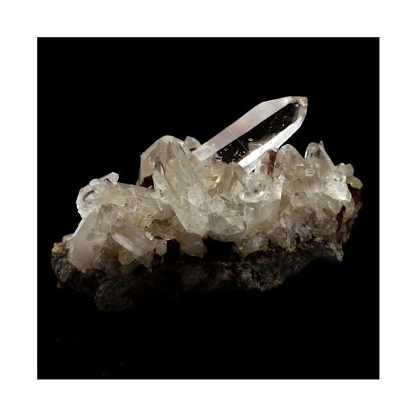 Sten og mineraler. Kvarts. 662,0 øre. Freney d'Oisans, Bourg d'Oisans, Frankrig..