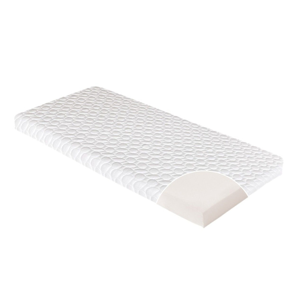 Spädbarnsmadrass Fresh CANDIDE 50x83x5cm, Utan Behandling, Ideal för Co-Sleeping, Termoreglerande, Tillverkad i Frankrike, 5 Års Garanti Vit
