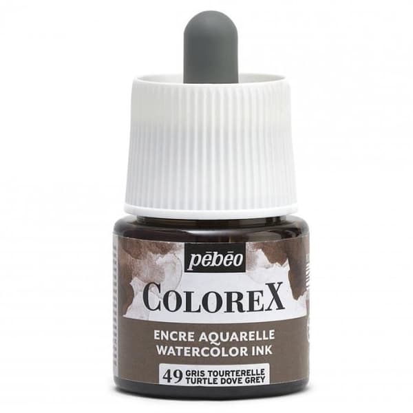 Akvarellemulsion - PEBEO - Colorex - 45 ml - Duegrå - Mixte Dove Grey