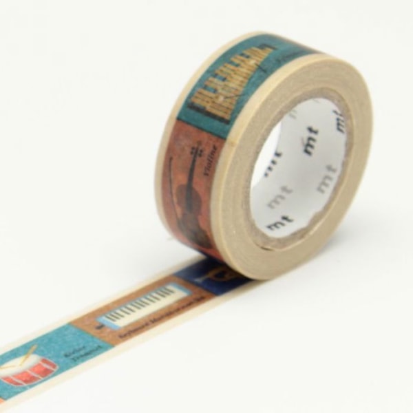 Peiteteippi KIDS - Monivärinen instrumentti - 1,5 cm x 7 m Flerfärgad