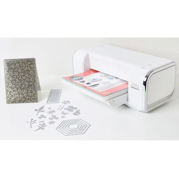 Elektrisk skärmaskin - SIZZIX - Big Shot Switch Plus - A4 - Elektrisk - Lätt att använda Vit