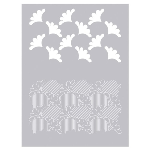 Voks polymer ler stencil 15,3 x 11,4 cm Grå