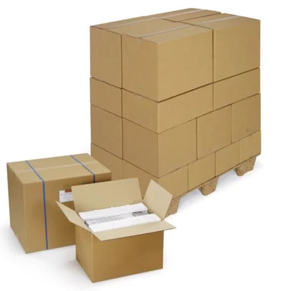 15 st packboxar 25 x 25 x 10 cm - Dubbel korrugerad brun