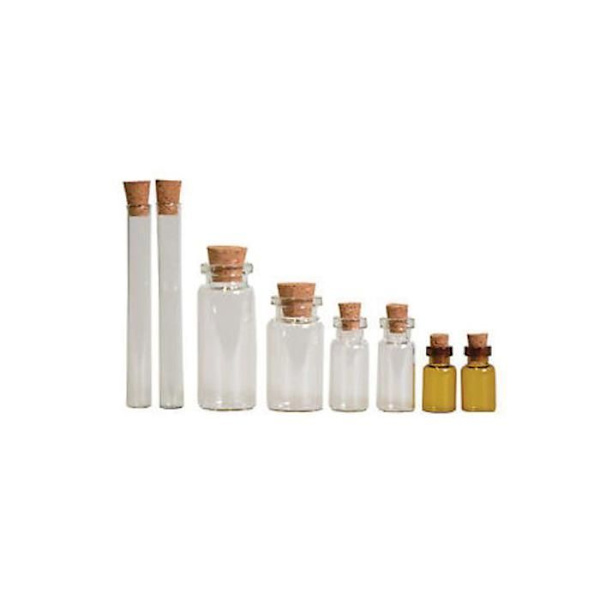 8 glasflasker Transparent