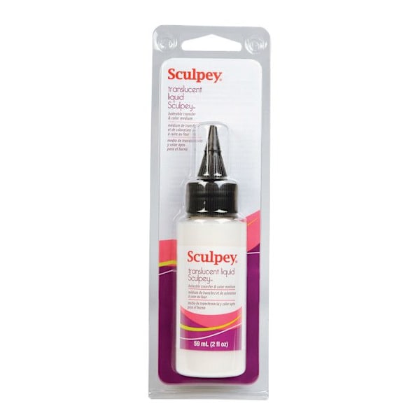 Medium transfer - Sculpey - 59 ml - Transparent - Flytande lera - Dekorativa objekt Genomskinlig