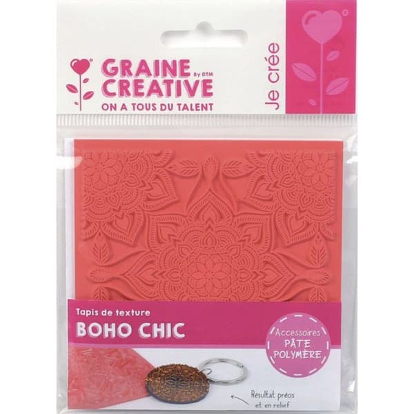 Graine Créative - Texturtapet för Fimo Boho Chic Flerfärgad