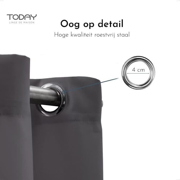 IDAG gardin Antracitgrå 140x240 cm grå