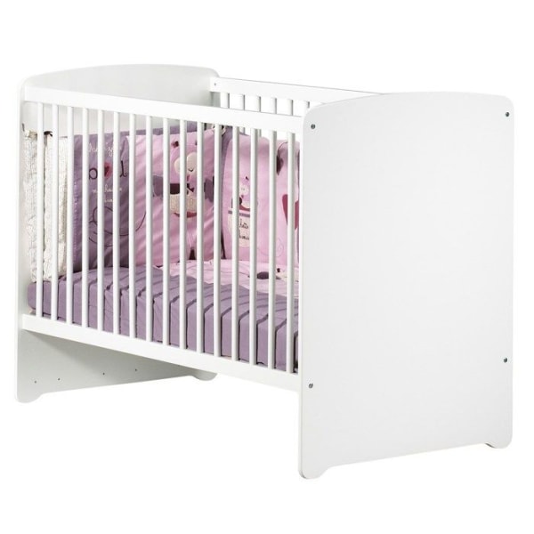 Babysäng - 120 x 60 cm - Babyprice Basic - Vitt trä Vit