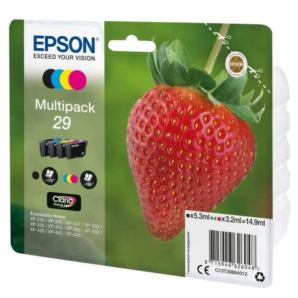 Epson mustepatruuna STRAWBERRY PACK 4CL