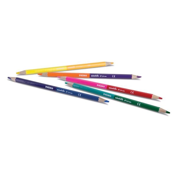 Farveblyanter - Minabella - Duo - Hexagonale - Bicolore - 24 farver 24 färger