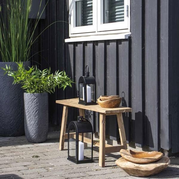Bænk i teak BARCELONA 90 cm brun
