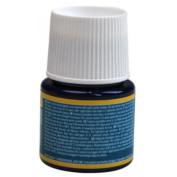 Porcelænsmaling - Pébéo - 150 Brilliant Saphir N°18 - 45ml - Skinnende farver - Bagning ved 150°C Grön