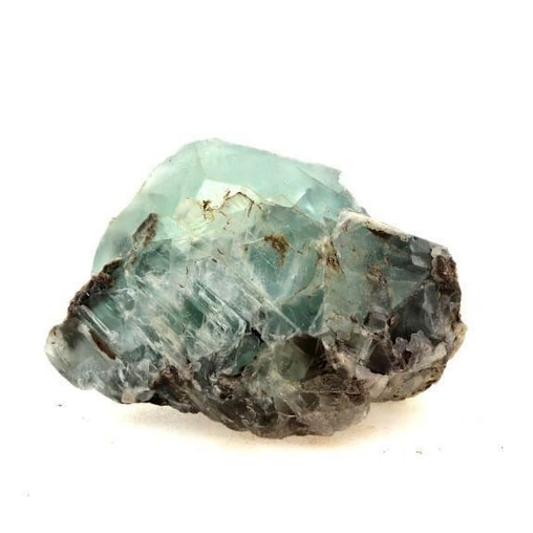 Grøn fluorit - ABIJOUX - 156,6 karat - Naturligt mineral - Flerfarvet - Ægthedscertifikat Flerfärgad