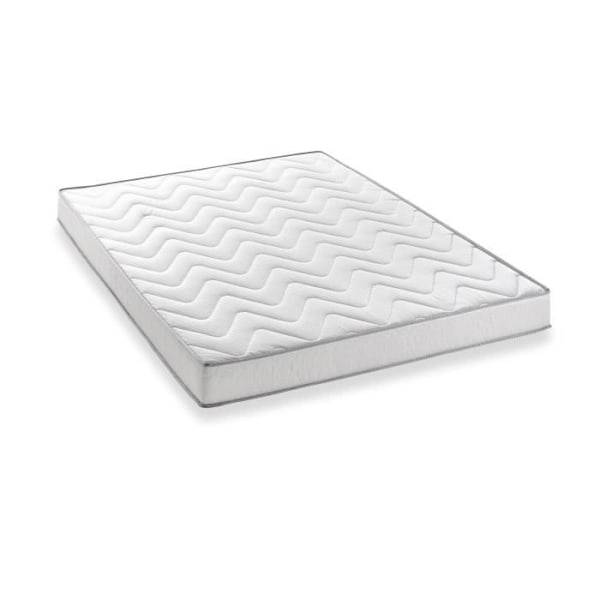 DEKO DREAM Memoflex Madrassæt 140 x 190 cm + boxspring - 5 zoner og memoryskum - 16 cm Vit