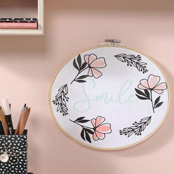 Skæreforme - Dies - Gode vibes - Blomster - Præcis snit - Blomsterdesign - Ideel til kreative hobbyer