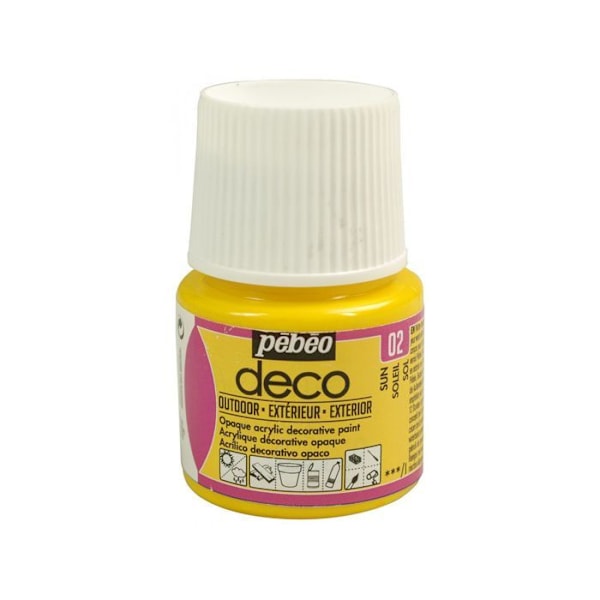 Multi-overflade udvendig akrylmaling - Gul - 45 ml Gul