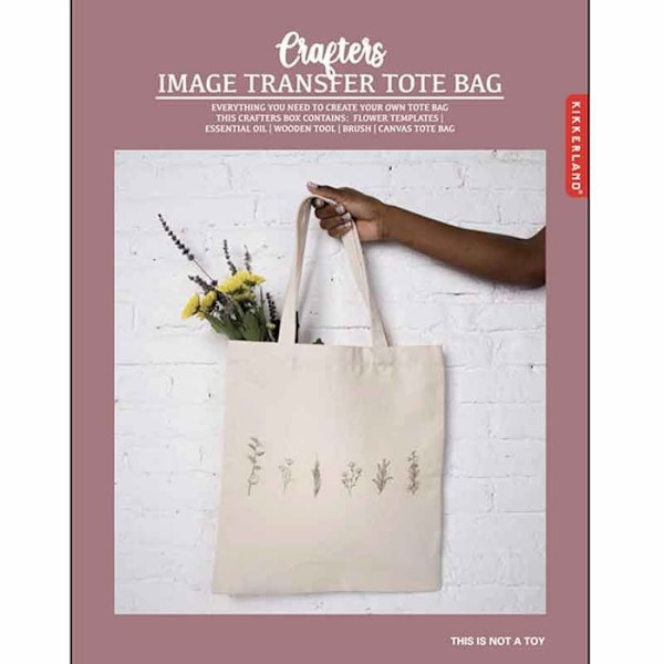 Tote Bag til Tilpasning - Sorte blomsterbilleder Beige