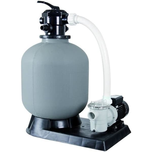Ubbink sandfilterkit til pool - Poolfilterkit 400 - Maksimal flow 6m3/h - 2 års garanti Grå