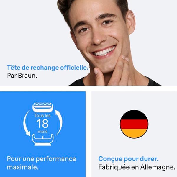 BRAUN Series 3 - Partakupit - 100 % valmistettu Saksassa