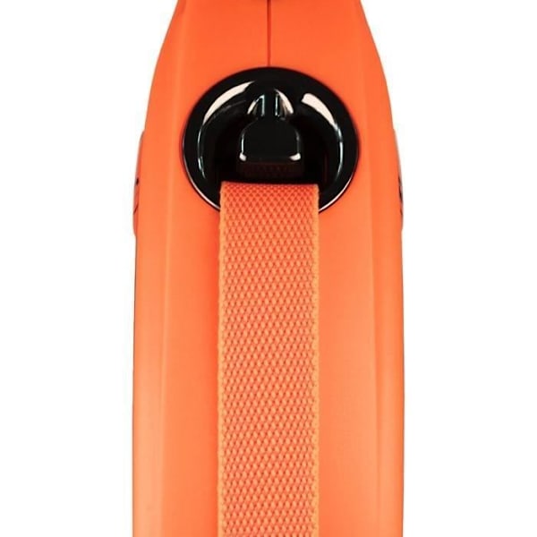 XTREME flexi remskoppel - FLEXI - Storlek L - 5m - Svart och orange svart/orange