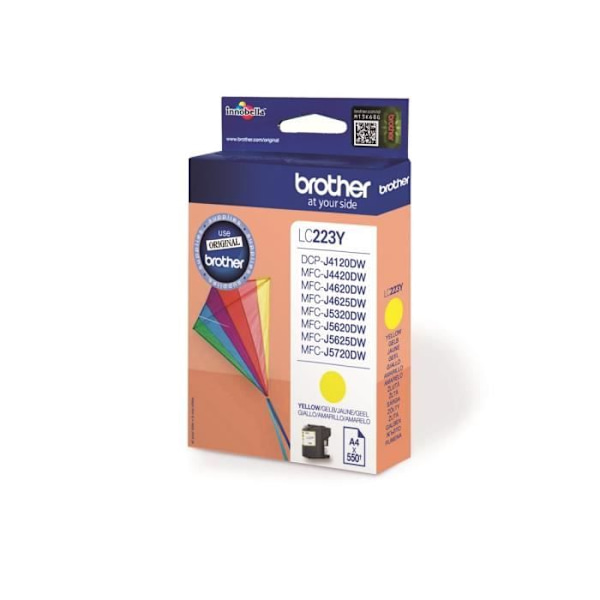 Brother LC223Y keltainen mustepatruuna DCP-J4120DW, MFC-J4420DW, MFC-J5320DW, MFC-J4620DW, MFC-J5620DW, MFC-J5720DW